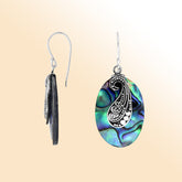 Sterling Silver Earring With Abalone Shell Jewelry Bali Designs Inc